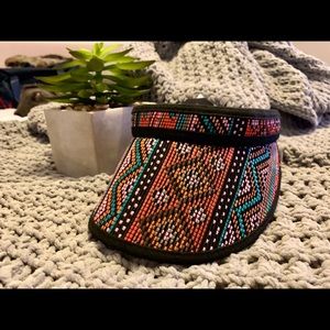Twig & Arrow Beaded Sun Visor